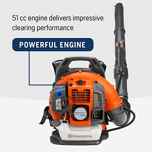51cc Gas Backpack Leaf Blower, 2.16 HP, 765 CFM, 270 MPH, Ergonomic Design