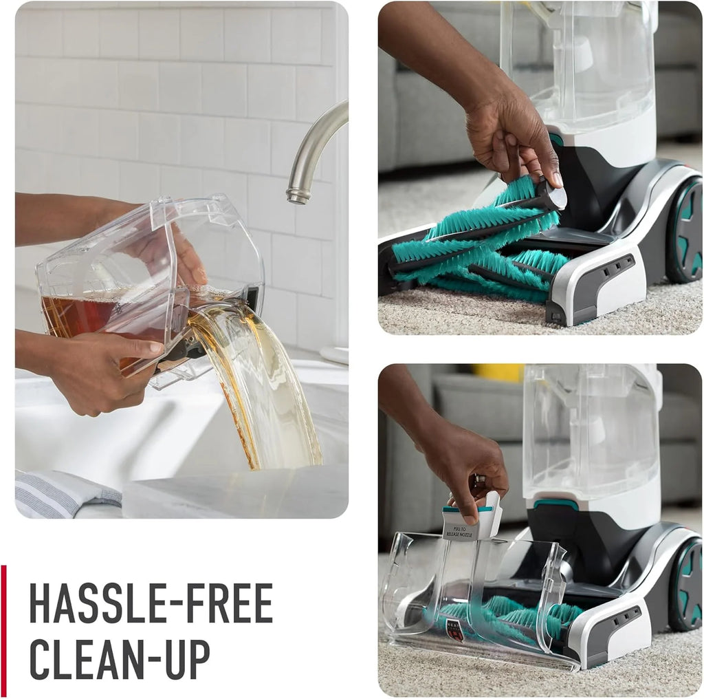 Automatic Carpet Cleaner Machine for Carpet and Upholstery, Deep Cleaning Shampooer, Turquoise