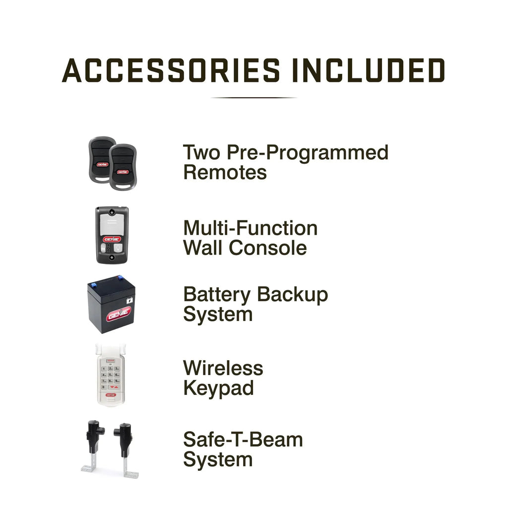 3/4 HP Chain Drive Garage Door Opener with Battery Backup