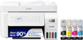 Wireless All-in-One Inkjet Printer, Cartridge-Free, Scanner, Copier, Fax, ADF, Ethernet, White