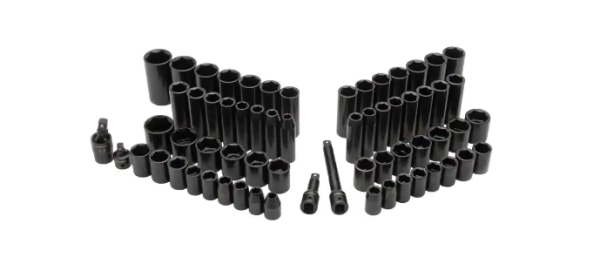1/2 in. Drive SAE/Metric Impact Socket Set (64-Piece)