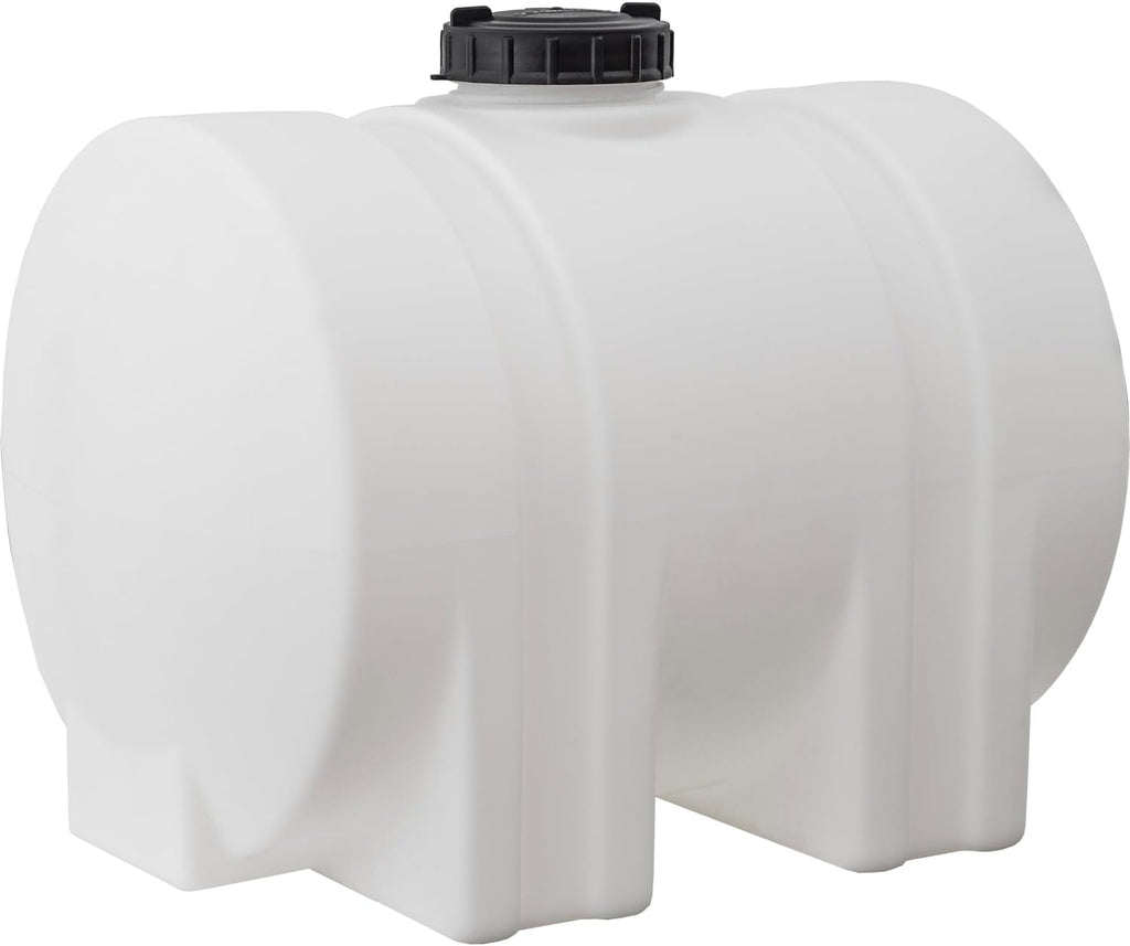 550-Gallon Horizontal Polyethylene Water Tank with Legs for Water and Non-Flammable Liquids
