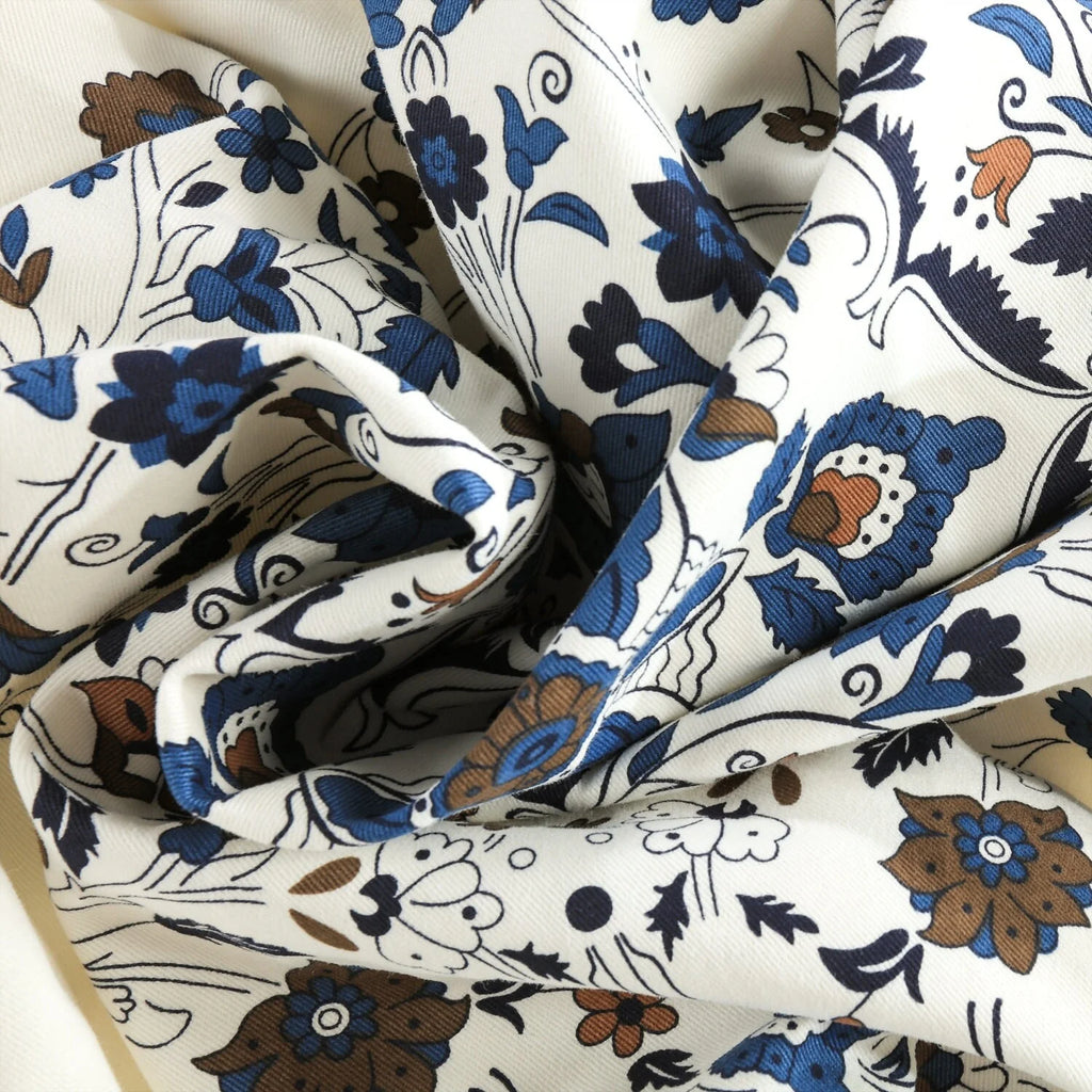 Medallion Damask Printed Cotton Room Darkening Curtain Panel, 1 Piece