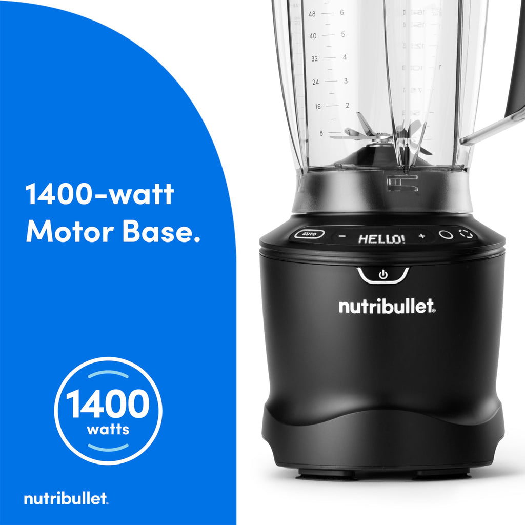 1400-Watt Blender Combo, Multi-Function Countertop Blender with Multiple Speed Settings, Gunmetal