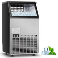 Commercial Built-in Ice Maker – Stainless Steel, 33LBS Storage Capacity with Ice Shovel