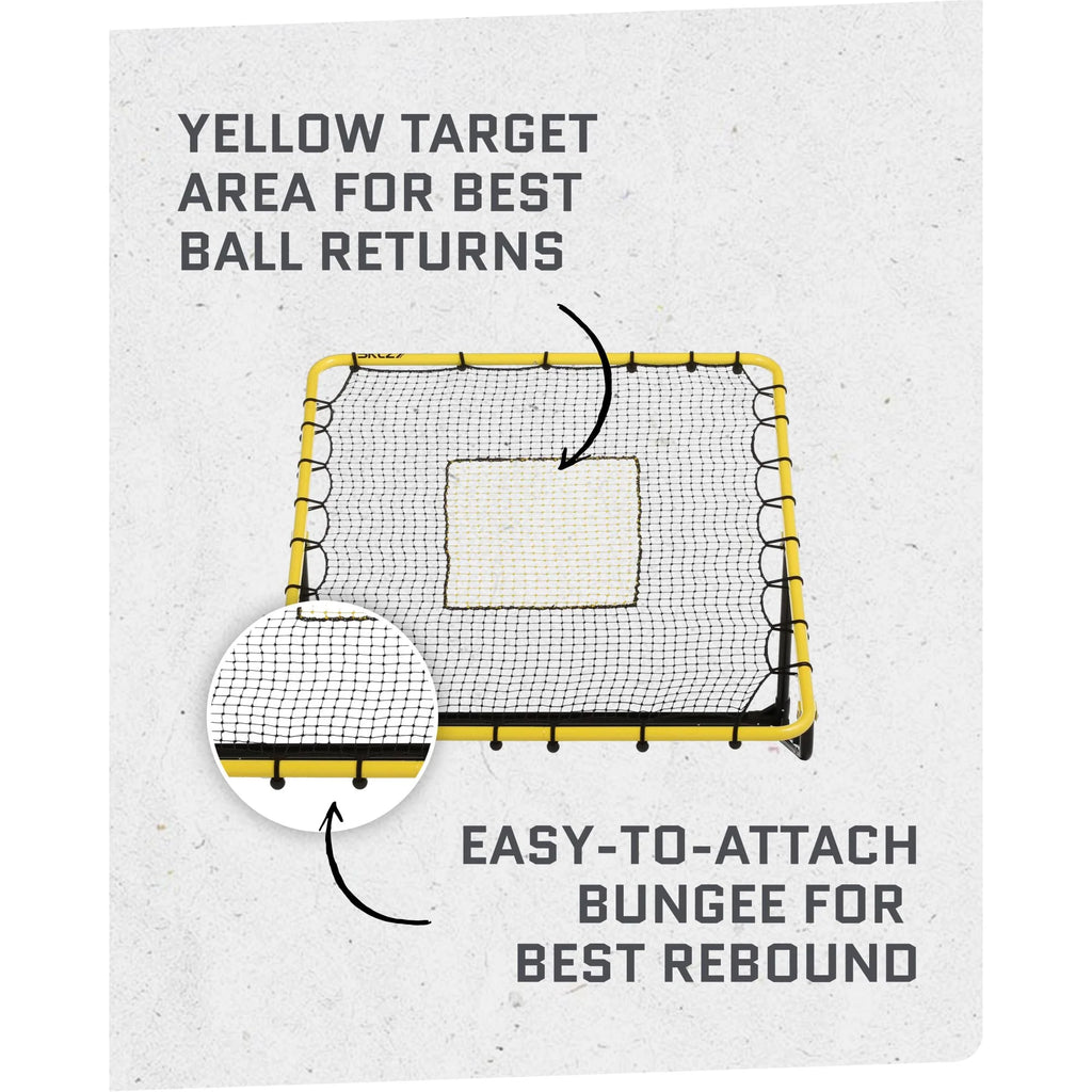 Baseball & Softball Fielding Trainer Rebounder Net, Portable Practice Equipment for Throwing, Catching and Fielding Skills