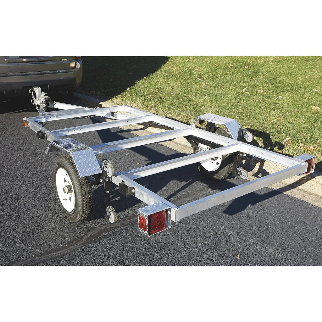 4-Ft. x 8-Ft. Folding Aluminum Utility Trailer, 1,170-Lb. Load Capacity