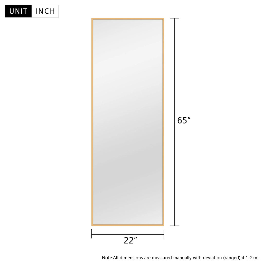Large Full Length Wall Mounted Mirror, Full Body Dressing Mirror for Bedroom, Entryway and Home Decor