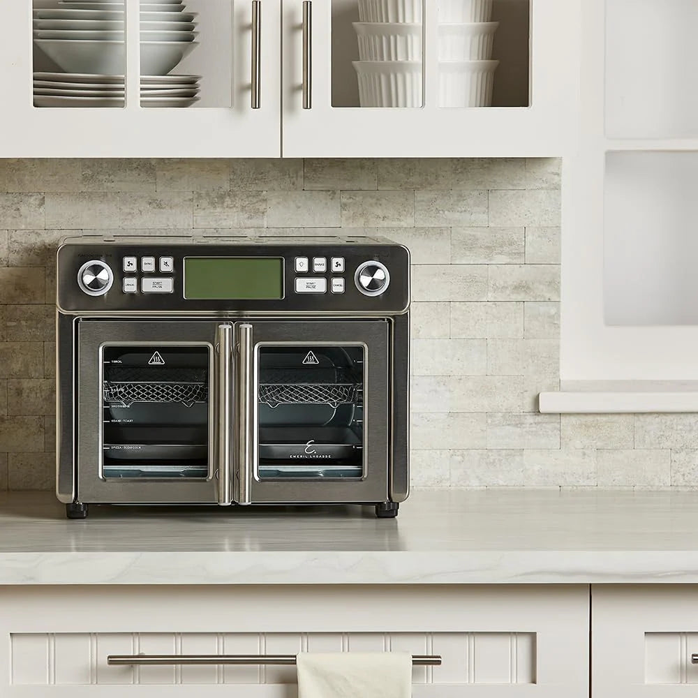 25-Qt. Extra-Large Dual-Zone Air Fryer Oven with French Doors