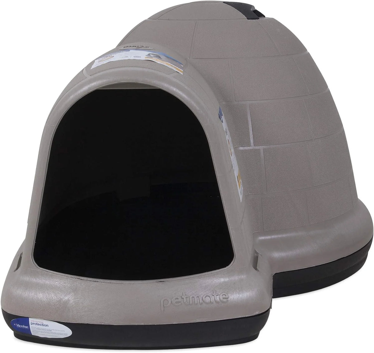 XL Igloo Dog House for Dogs 90-125 Lbs., All-Weather Pet Shelter, Made in USA