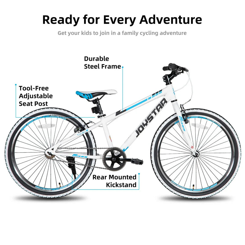 20-Inch/24-Inch Kids Mountain Bike, Single-Speed Bicycle