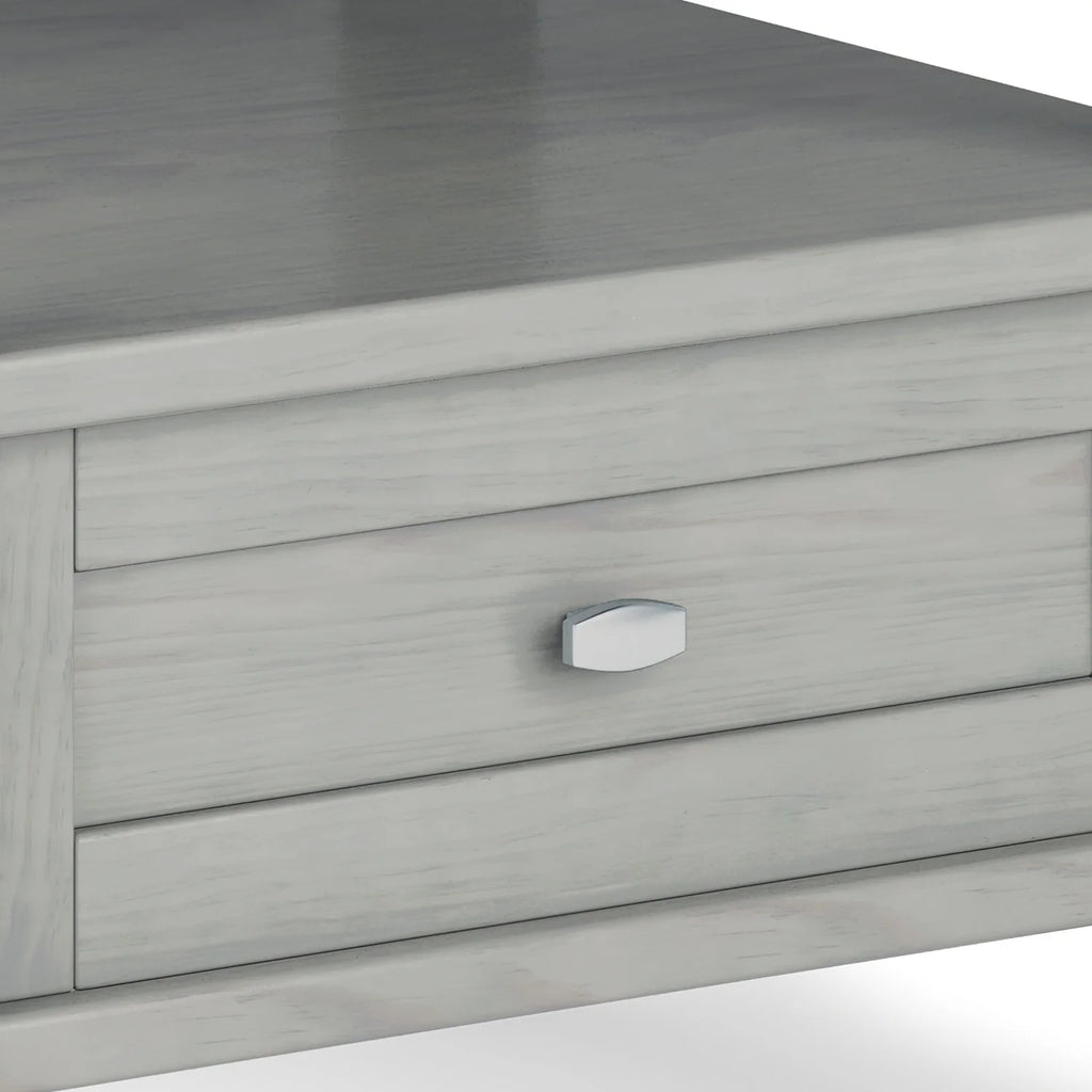 20 Inch Wide Solid Wood Rectangle End Table, Transitional Side Table