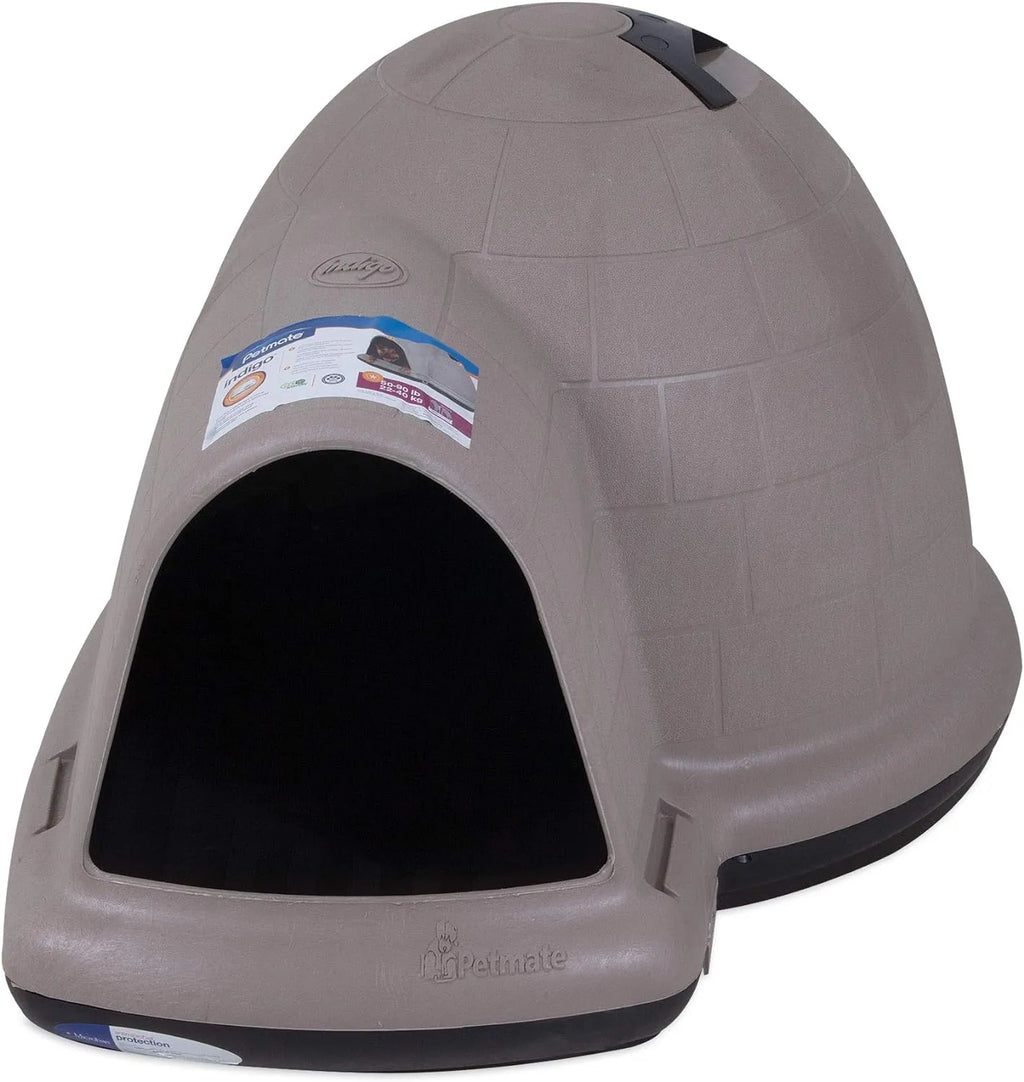 XL Igloo Dog House for 90–125 Lb. Dogs, All-Weather Pet Shelter, Made in USA