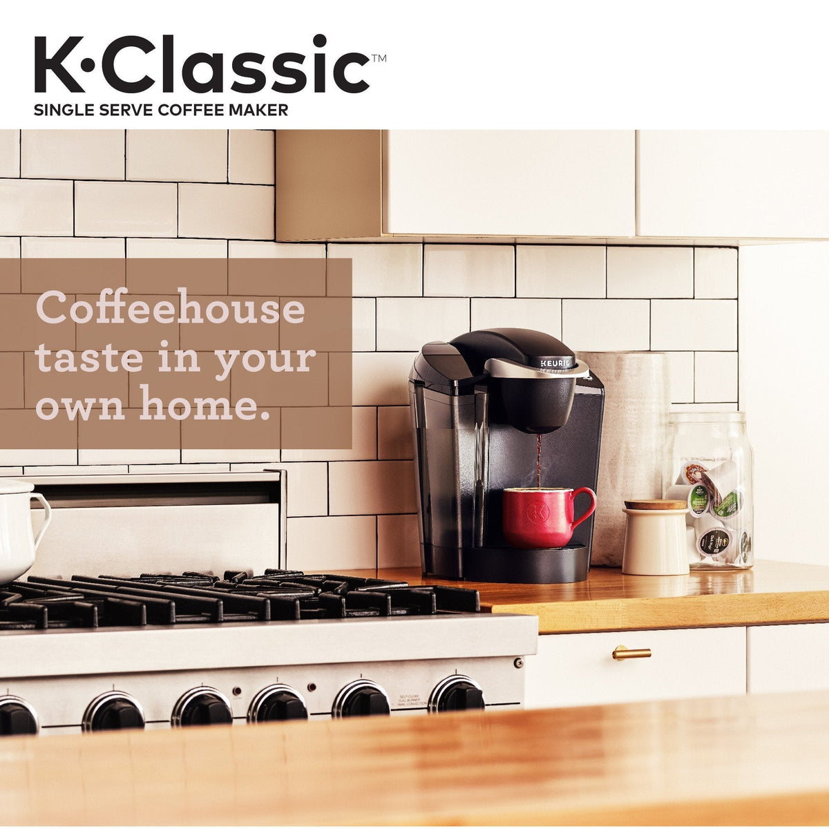 Single-Serve Coffee Maker for Coffee Pods, Black