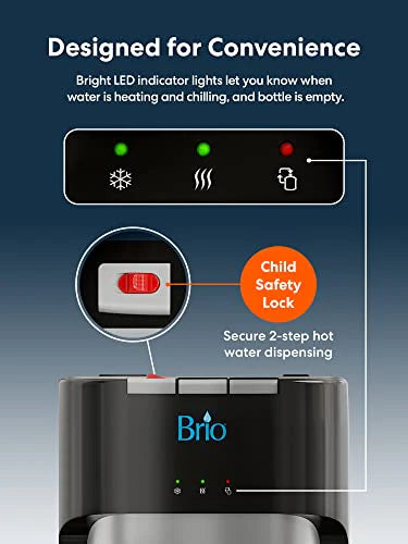 Bottom-Loading Water Cooler Dispenser with 3 Temperature Settings