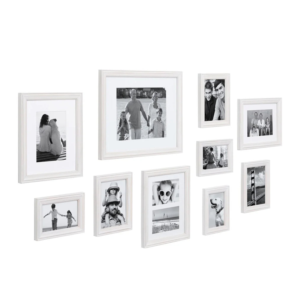 10-Piece Wood Gallery Wall Picture Frame Set, Decorative Photo Display Frames for Living Room, Bedroom and Home Decor