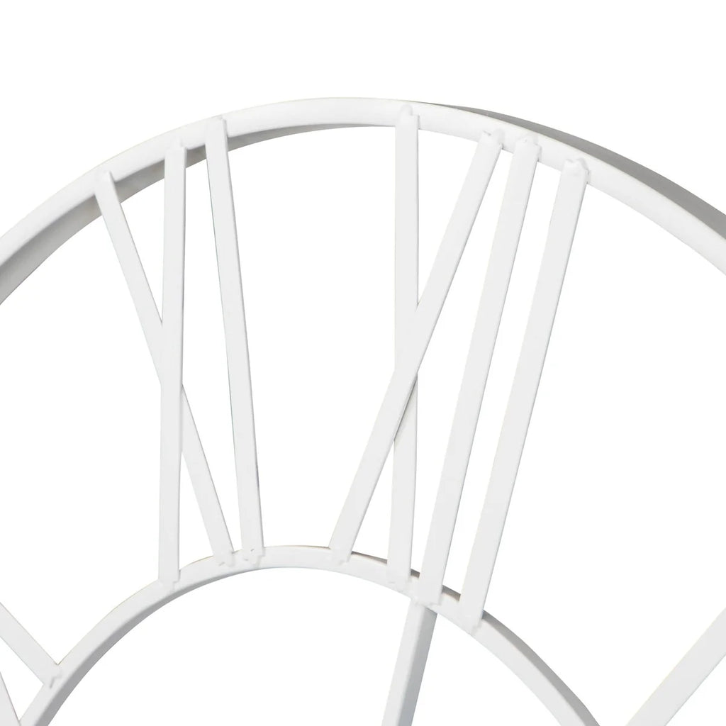 Modern Round Metal Wall Clock, Decorative Circular Hanging Clock for Living Room, Bedroom and Office
