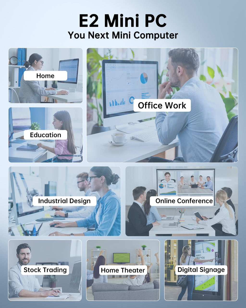 Mini PC, 16GB RAM, 512GB M.2 SSD, Compact Mini Computer for Home, Office and Everyday Computing