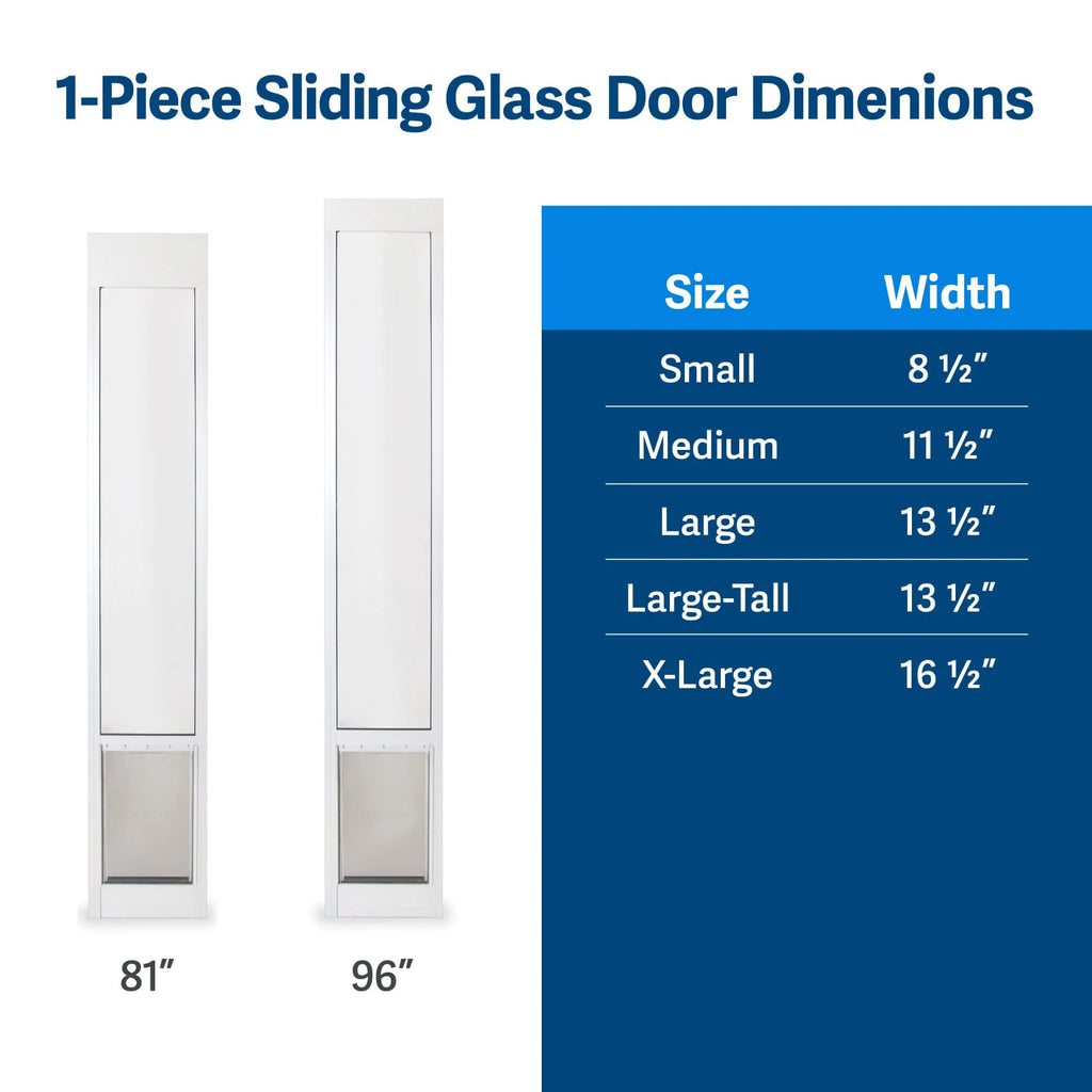 Sliding Glass Pet Door, No-Cut DIY Installation for Renters, Apartments and Rental Homes