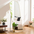 21x64 Full Length Arched Mirror, Large Tall Body Dressing Mirror with Aluminum Alloy Frame, Stand and Wall Mount Option
