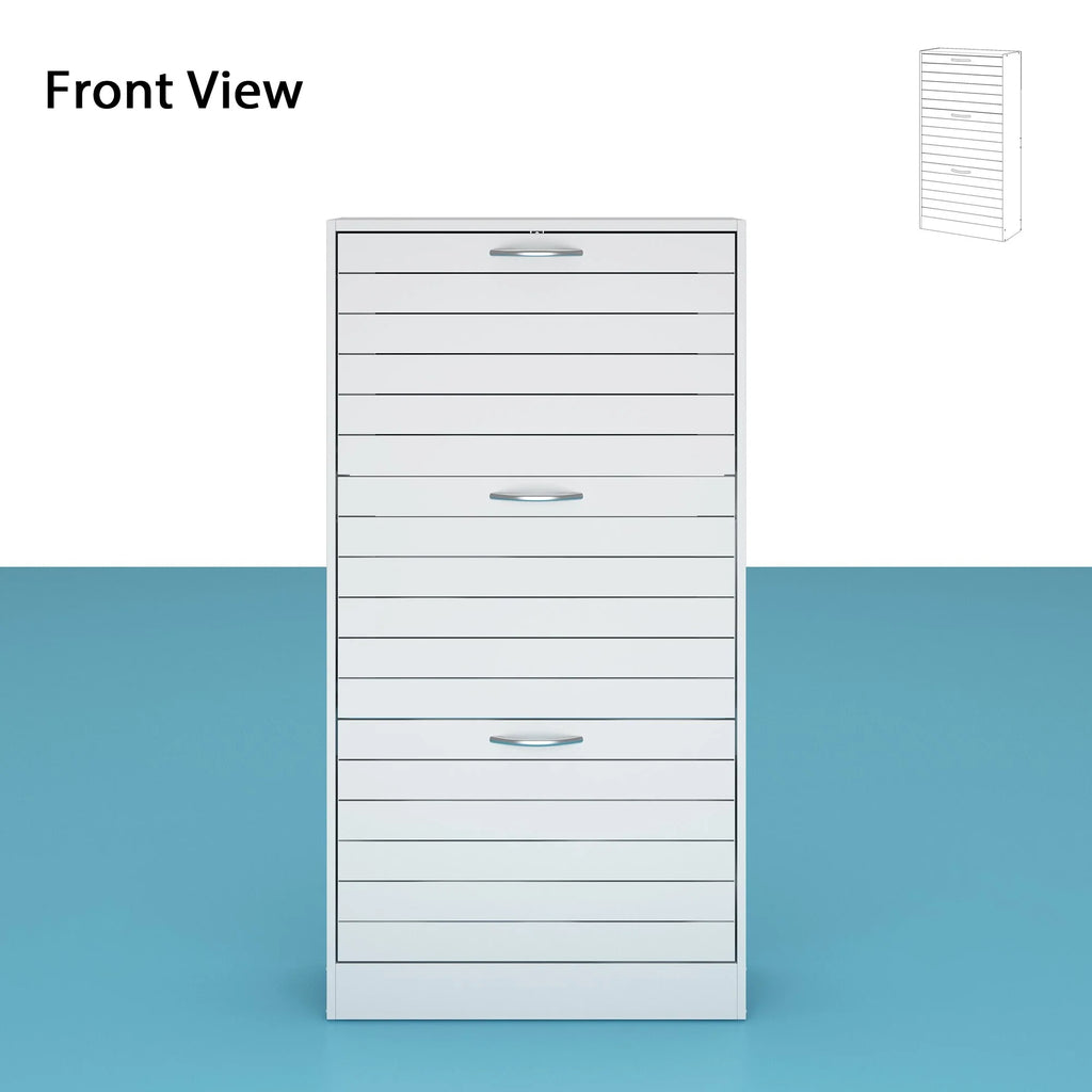 Modern Shoe Storage Cabinet for Entryway and Hallway, Space-Saving Shoe Organizer