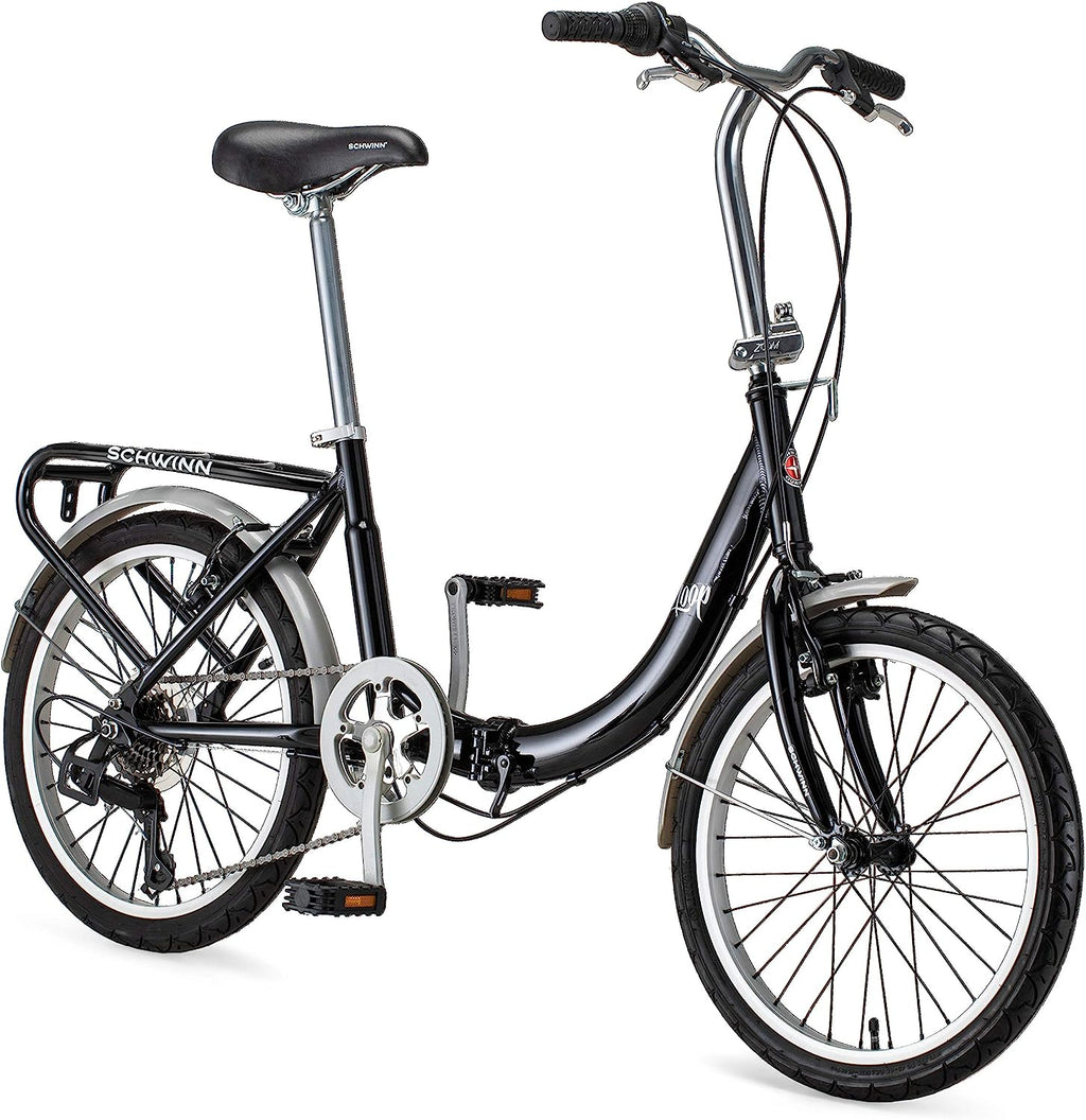 20-Inch Folding Adult Bike for Men and Women, 7-Speed Drivetrain