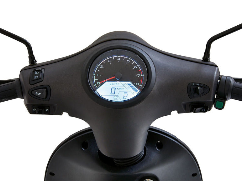 Electric Scooter with Lithium-Ion Battery, Eco Mode and 50 km Range