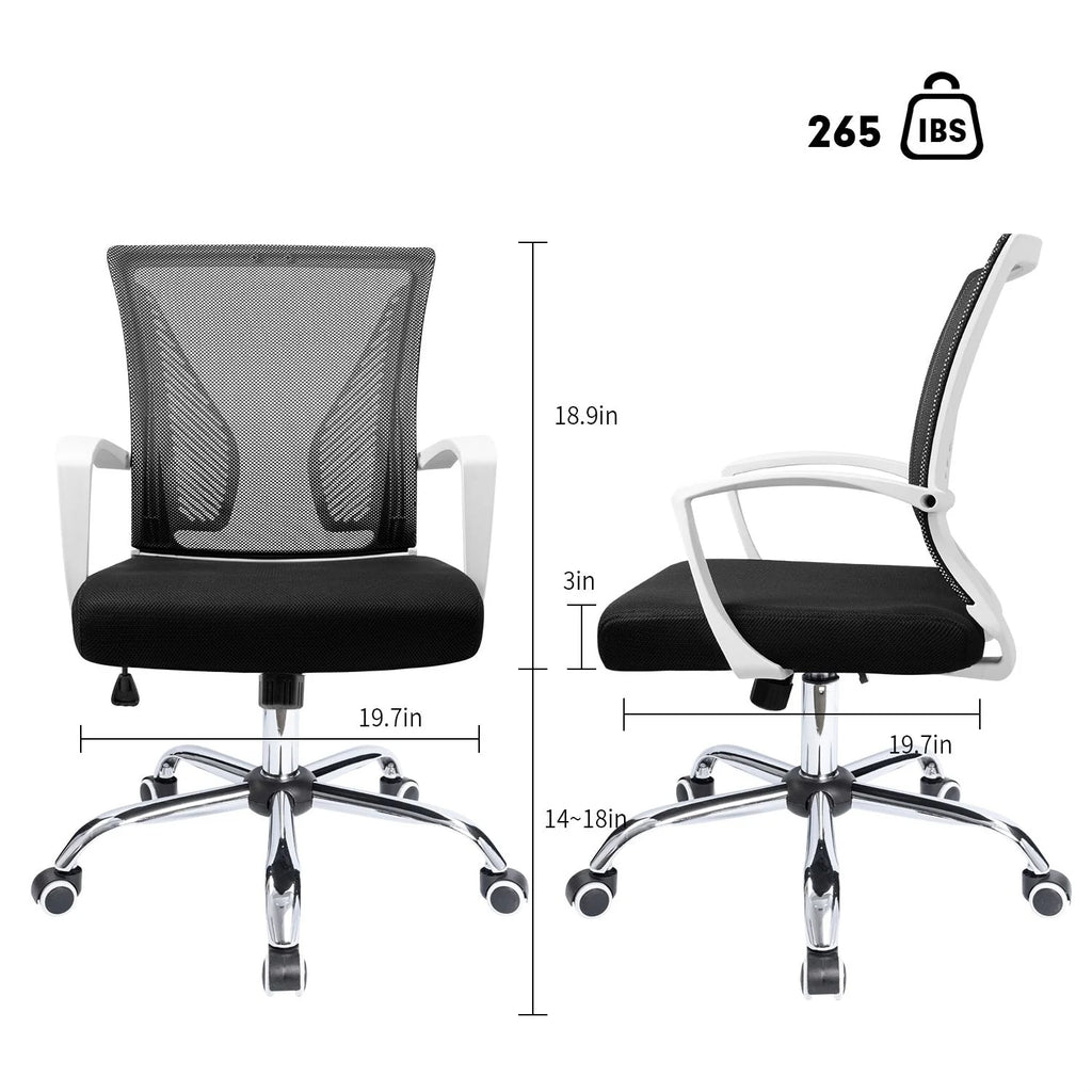 Ergonomic Mesh Office Chair with Lumbar Support, Breathable Computer Desk Chair