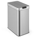 13.2 Gallon Motion Sensor Trash Can – Slim Kitchen Bin with Wing Lids & Anti-Fingerprint