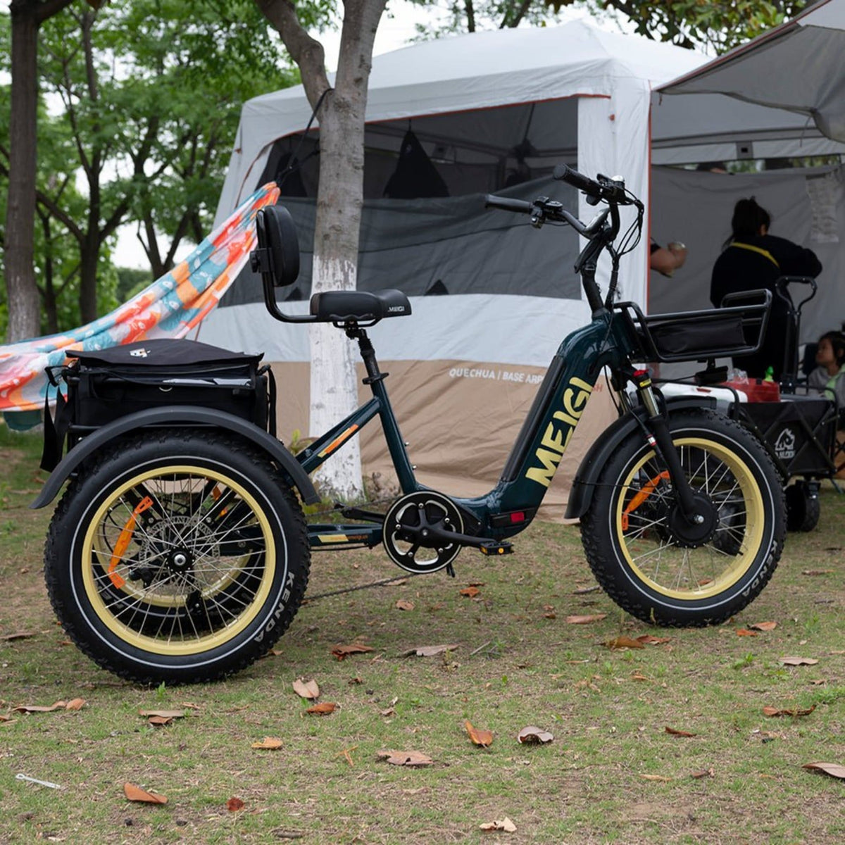 48V 14Ah 750W Foldable Fat Tire Electric Trike, 330-Lb. Capacity