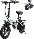 400W Foldable Electric Bike for Adults, 48V 15Ah Removable Battery, 22 MPH, 14-Inch Tires