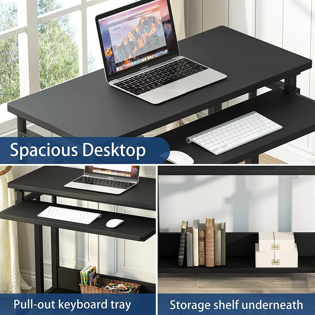 Height Adjustable Laptop Desk, Portable Sofa and Bed Table for Work and Study