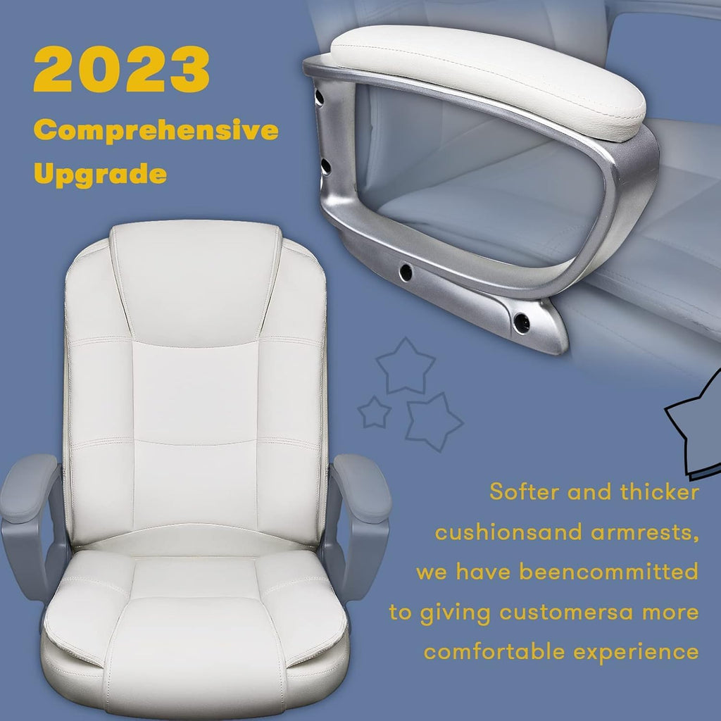 400 LBS Big and Tall Office Chair, Heavy Duty Ergonomic Computer Desk Chair for Home Office and Workspace