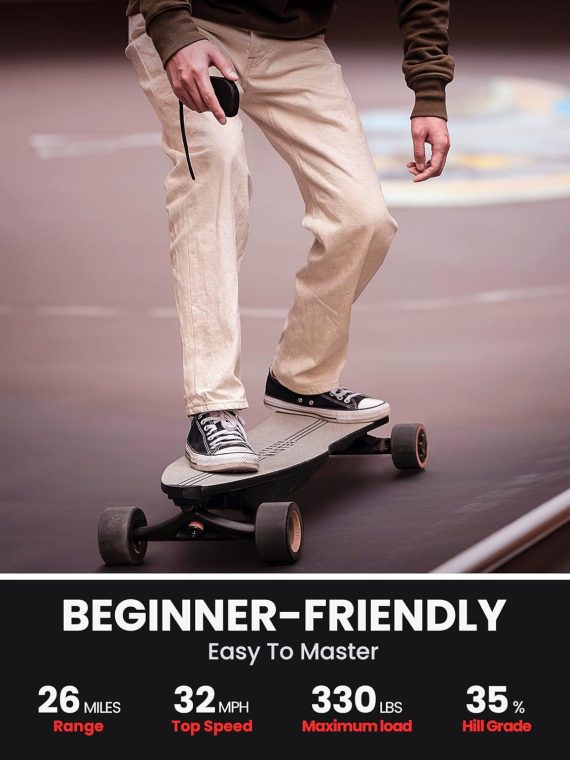 Electric Skateboard for Adults and Teens, Dual 1000W Motors, 32 MPH, 26-Mile Range