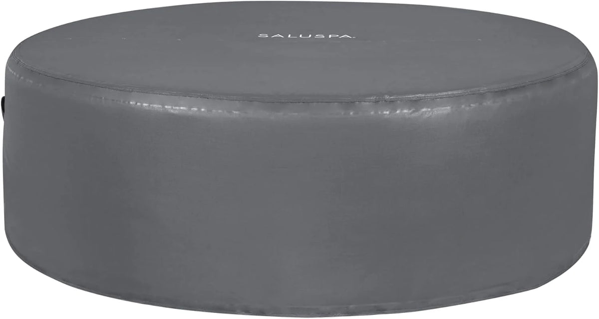 71 x 26-Inch Inflatable Hot Tub Spa for 2-4 Persons, Portable, with 2 Covers, Black