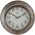 16 Inch Rustic Industrial Wall Clock, Decorative Round Clock for Home