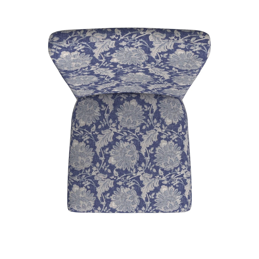 Set of 2 Upholstered Medallion Dining Chairs, Comfortable Parsons Style Chairs for Kitchen and Dining Room