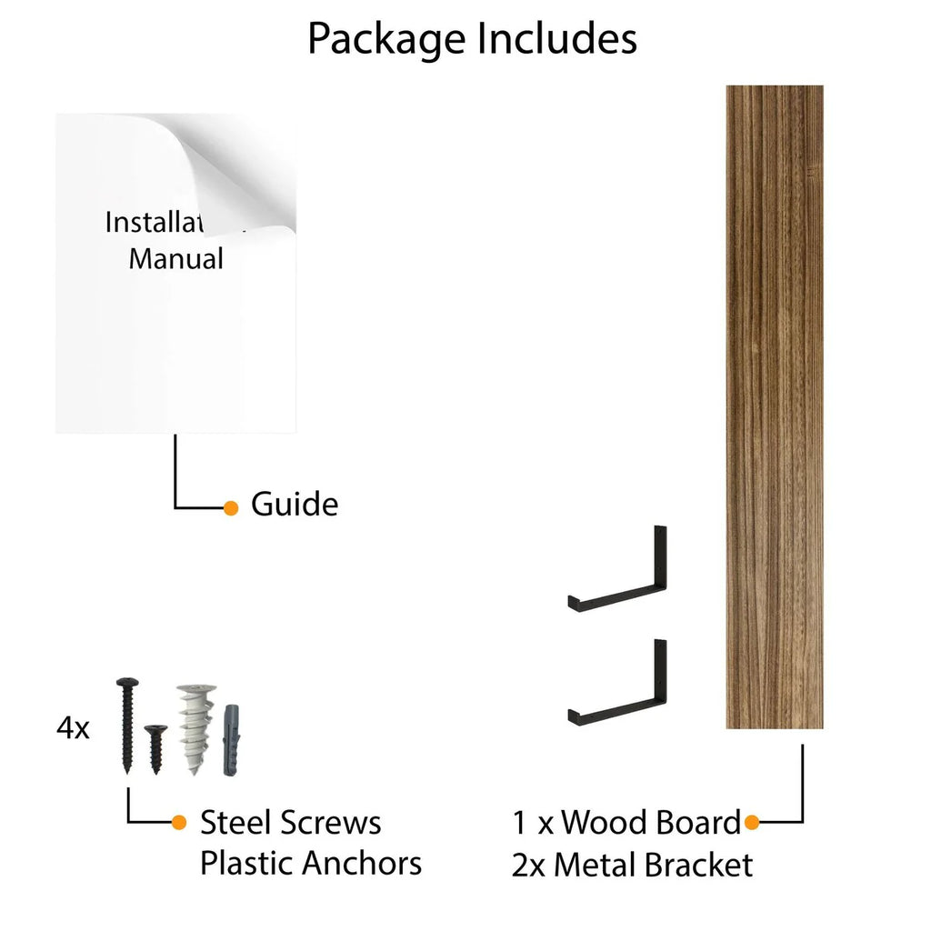 60 Inch Floating Wall Shelf, 9.25" Deep Wall Mounted Storage Shelf for Living Room, Bedroom and Home Decor