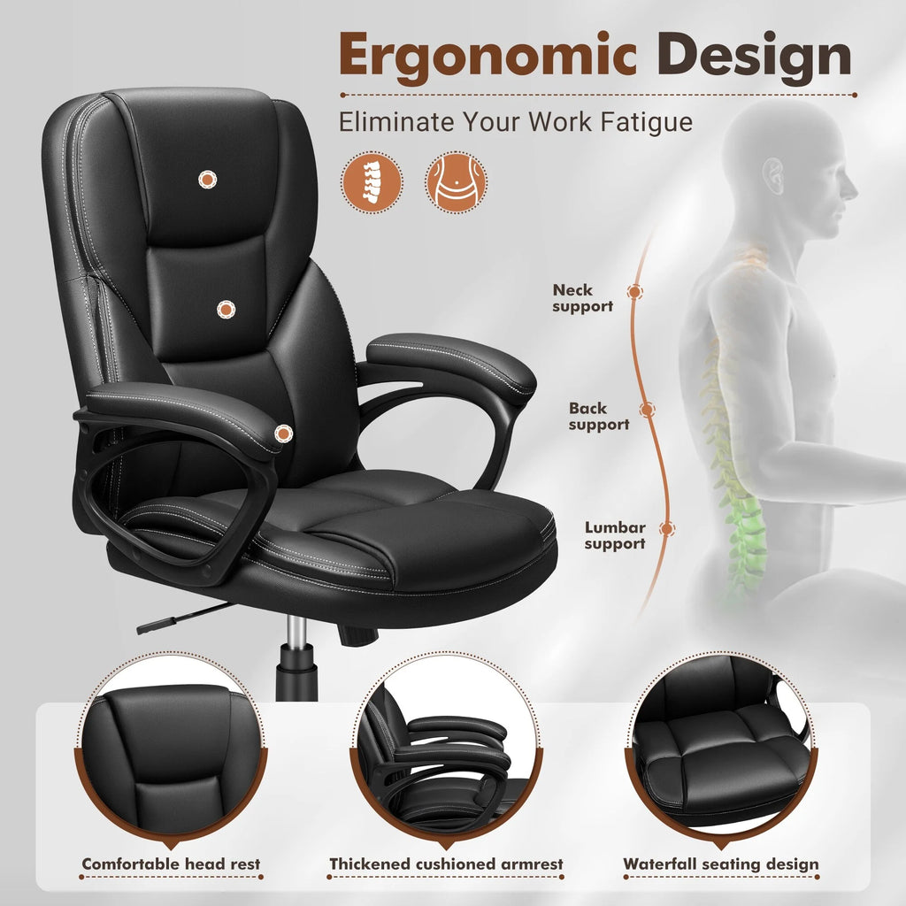 High Back Executive Office Chair, Ergonomic Computer Desk Chair for Home and Office