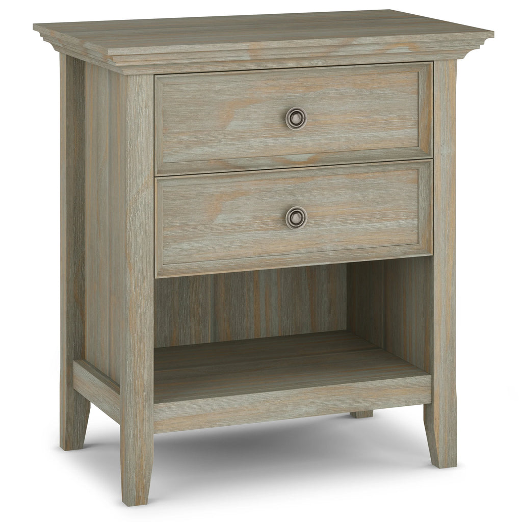 24 Inch Wide Solid Wood Nightstand, Bedside Table and Bedroom End Table