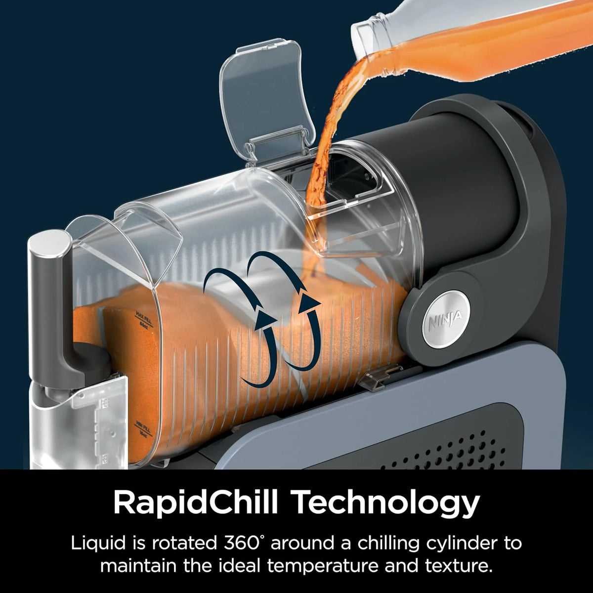 88 oz. Frozen Drink Machine – RapidChill Technology, 5 Preset Programs for Slushies & Cocktails