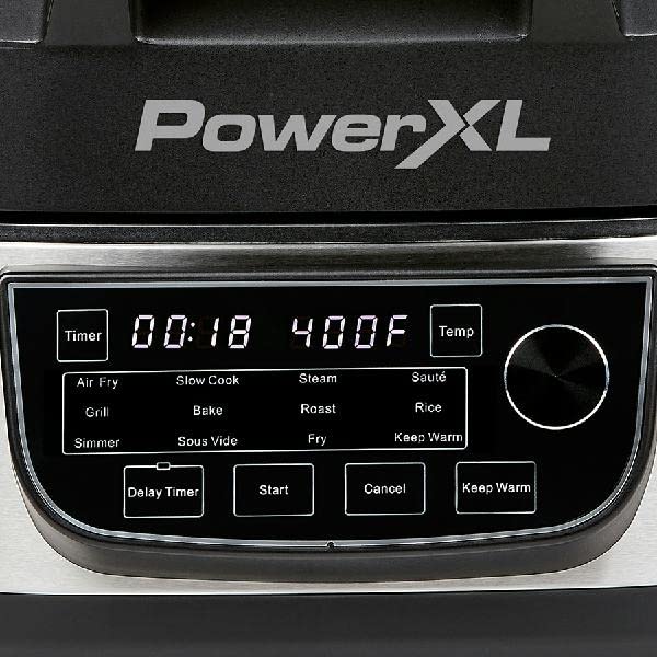 6-Qt 12-in-1 Grill and Air Fryer Combo, 1550W, Stainless Steel