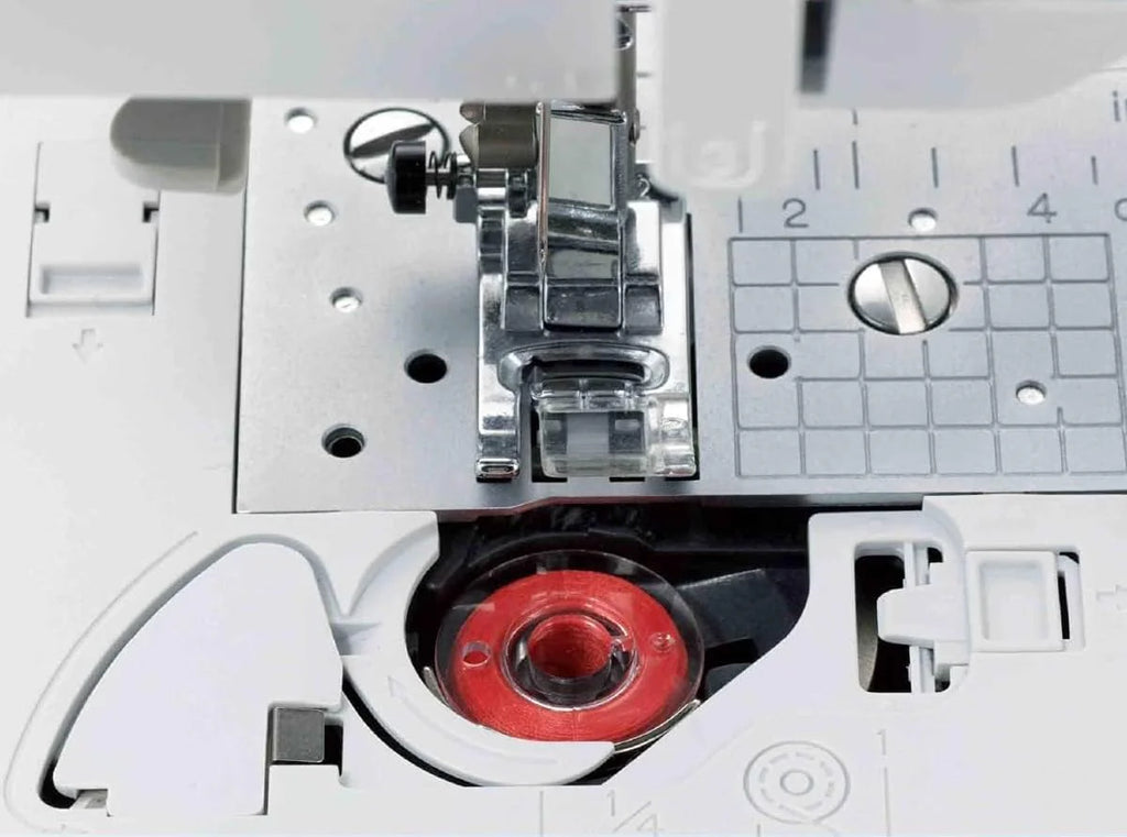 Computerized Sewing and Quilting Machine, 165 Built-in Stitches, LCD Display, Wide Table, 8 Included Presser Feet, White, 20 x 12 x 17 Inches