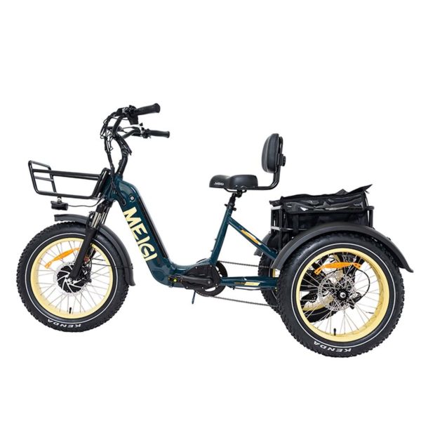 48V 14Ah 750W Foldable Fat Tire Electric Trike, 330-Lb. Capacity