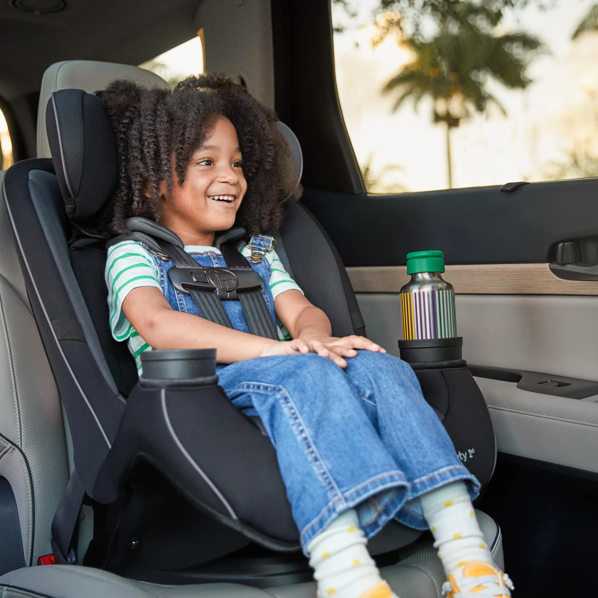 3-in-1 Slim Convertible Car Seat, All-in-One Infant Toddler Booster Seat, Rear & Forward Facing Child Safety Seat