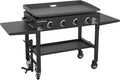 36-Inch 4-Burner Propane Gas Griddle with Flat Top and Side Stands