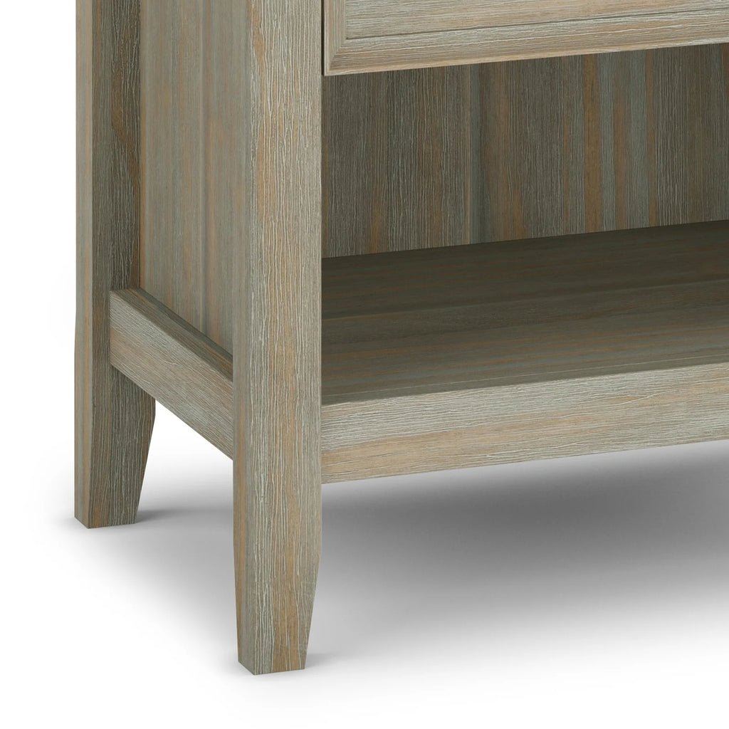 24 Inch Wide Solid Wood Nightstand, Bedside Table and Bedroom End Table
