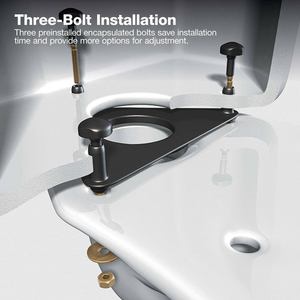 Extra-Tall Elongated Toilet, 1.28 GPF, White, with Seat