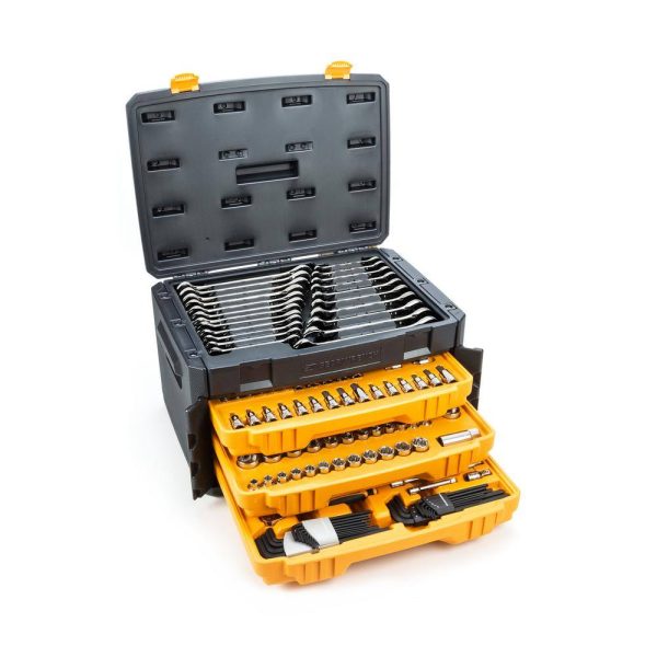 232-Piece Mechanics Tool Set – SAE/Metric with Standard & Deep Sockets
