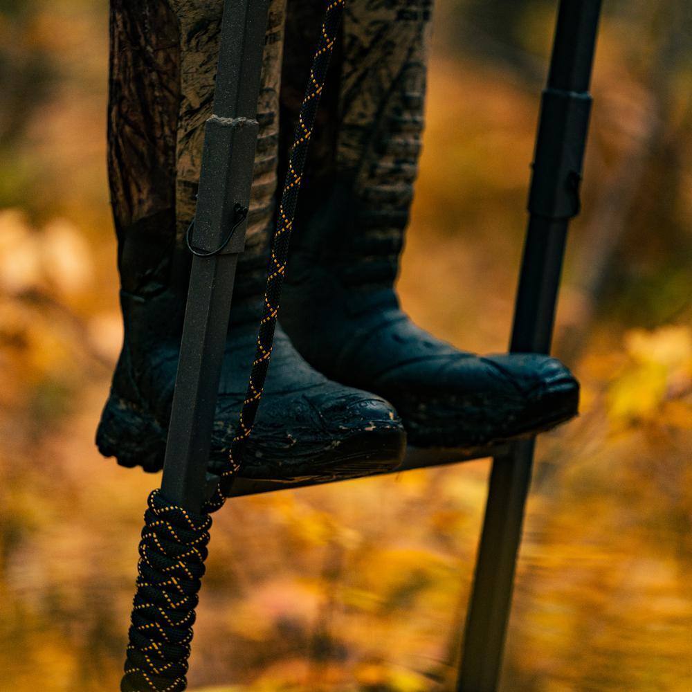 Jumbo Jack Ladder Stand – Adjustable Shooting Rail, Large Platform, Mesh Seat
